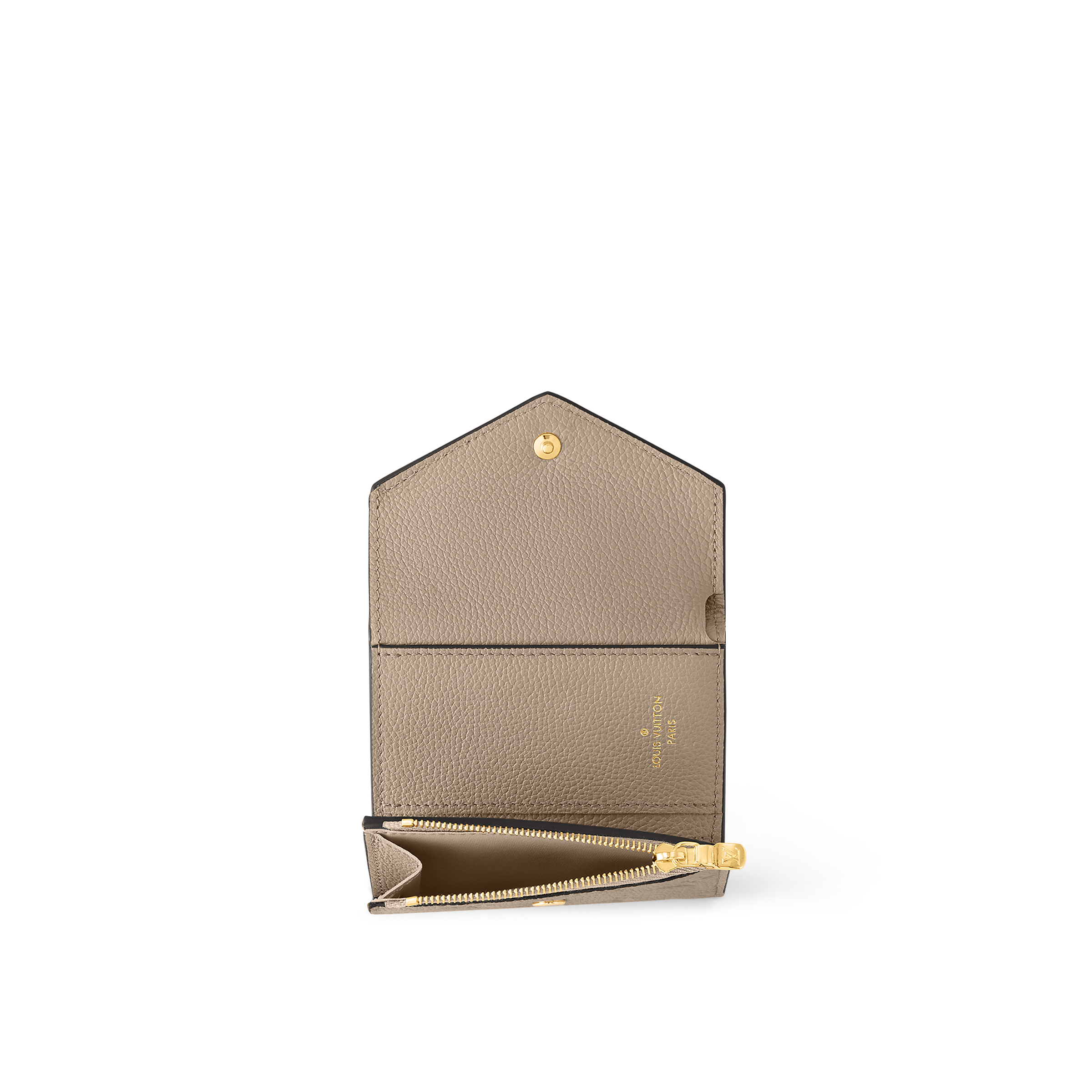 Zoé Wallet Luxury Monogram Empreinte Leather Grey LOUIS VUITTON